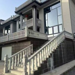 西藏 芝麻白别墅阳台栏杆，楼梯栏杆