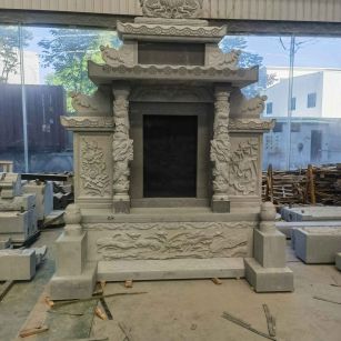 西藏 芝麻灰高档墓碑、土墓，一套也支持定做