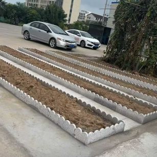 西藏 花边石、花围石、花园石安装效果