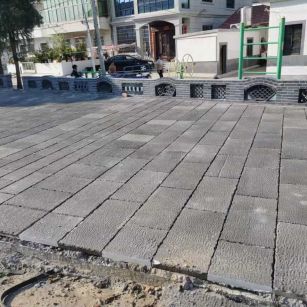 西藏仿古石铺装效果