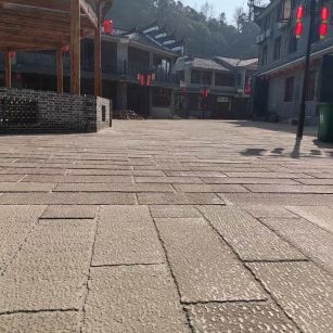 西藏仿古石铺装效果