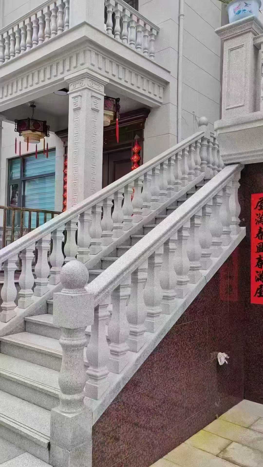 西藏 天然石材 阳台庭院护栏、栏杆