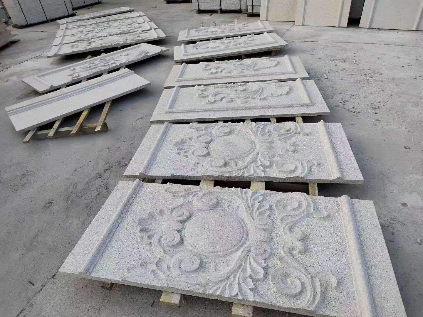 西藏 芝麻白干挂雕花板