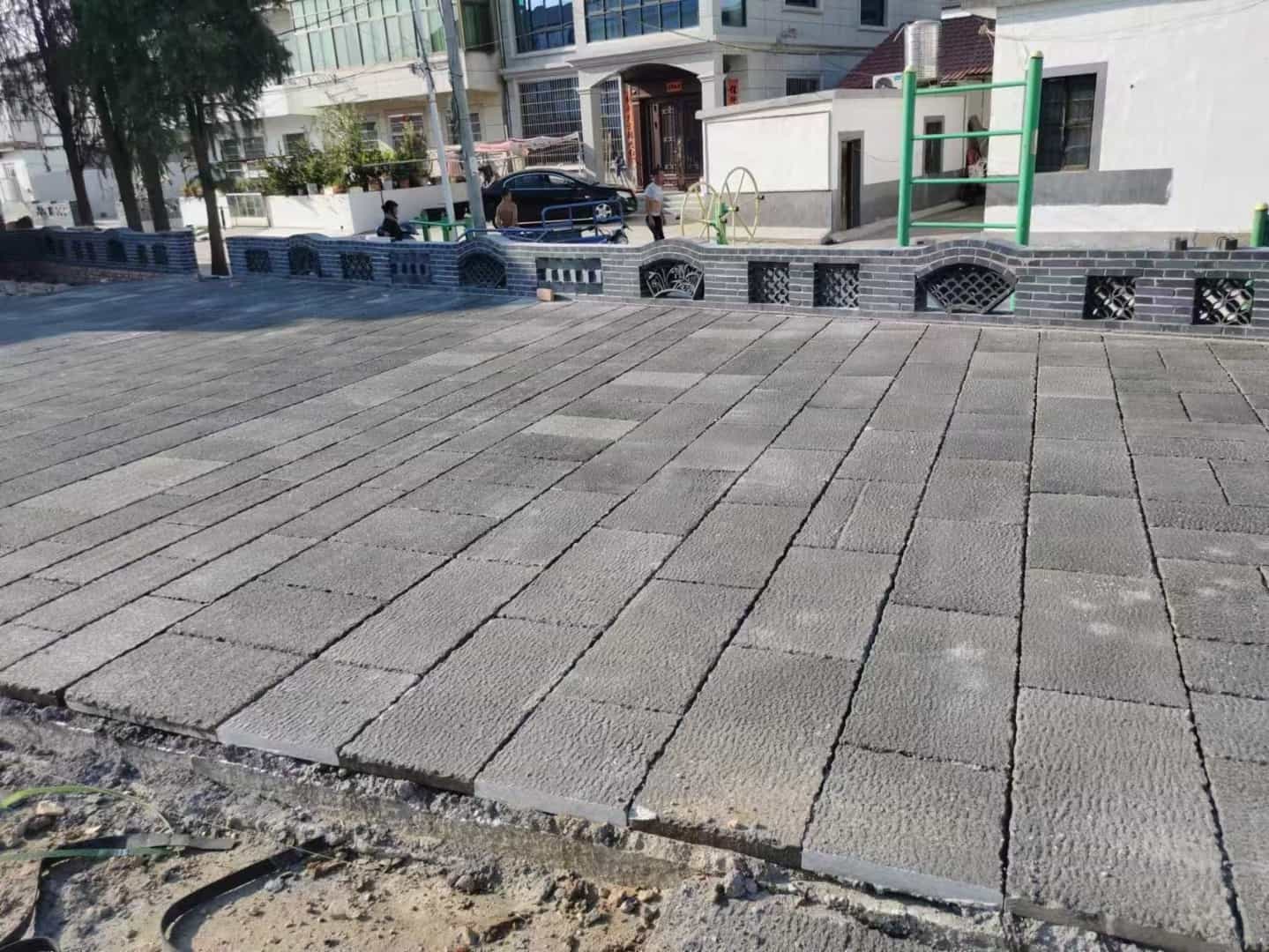 西藏仿古石铺装效果