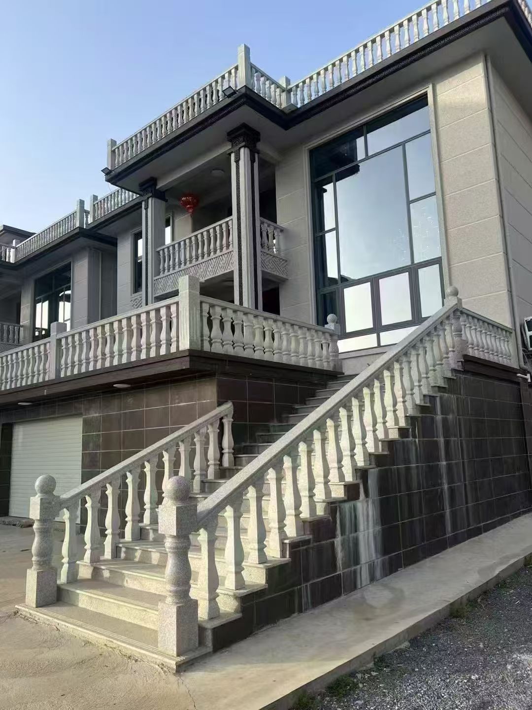 西藏 芝麻白别墅阳台栏杆，楼梯栏杆