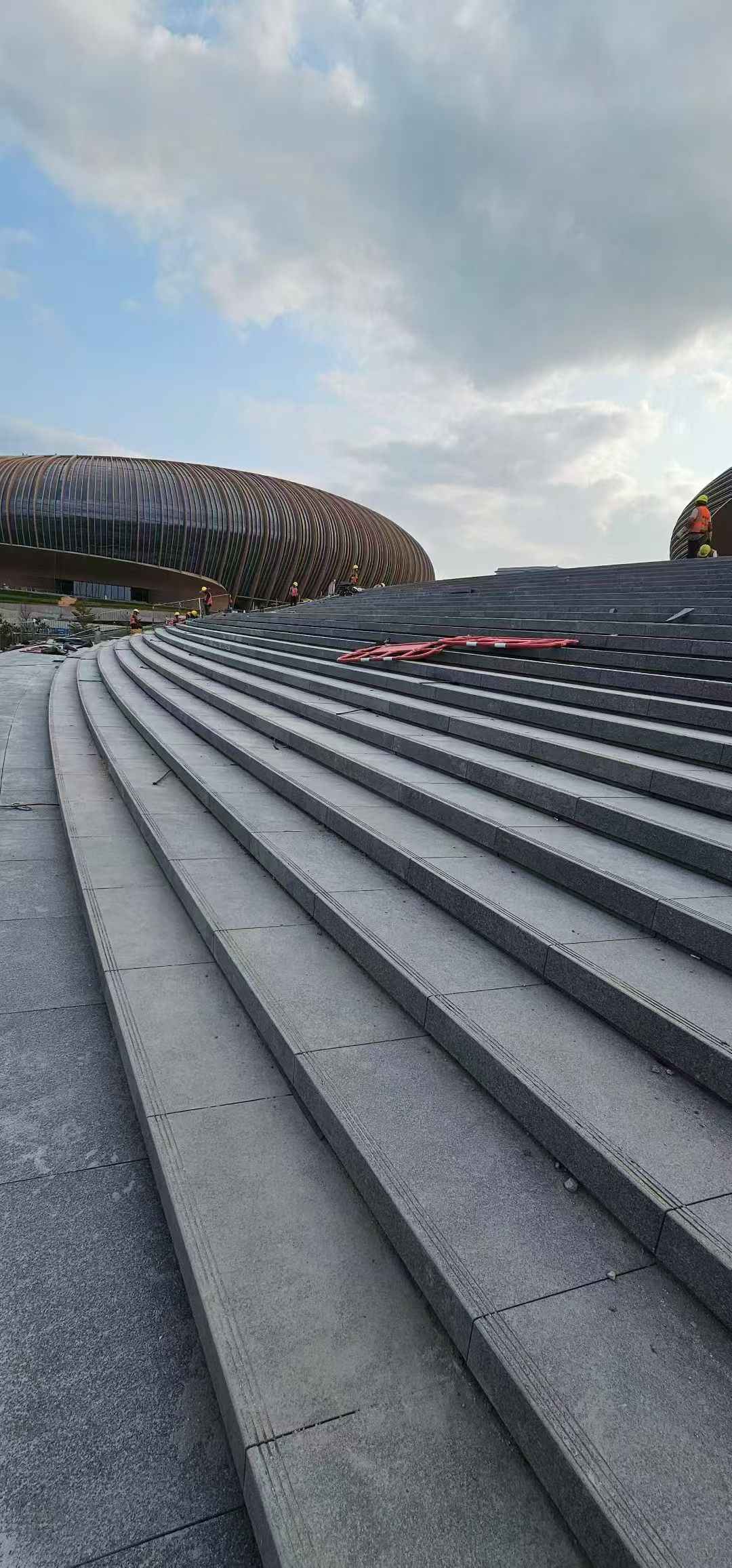 西藏 弧形整石台阶铺装效果图